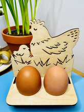 Load image into Gallery viewer, Chicken With Chick Easter Egg Holder
