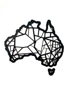 Australia and Tasmania Geometric Wall Art