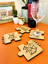 Load image into Gallery viewer, The Geometric Country Set Personalised Jigsaw Coasters (4 pieces)
