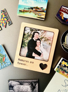 Personalised Wooden Picture Frame Fridge Magnet
