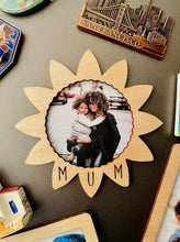 Load image into Gallery viewer, Sunflower Mum Wooden Picture Frame Fridge Magnet

