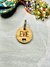 Load image into Gallery viewer, Heart Wooden Pet Tag
