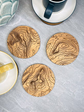 Load image into Gallery viewer, The Yorkshire Three Peaks Contour Line Coaster Set (3 pieces)
