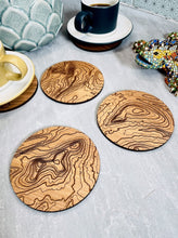 Load image into Gallery viewer, The Yorkshire Three Peaks Contour Line Coaster Set (3 pieces)
