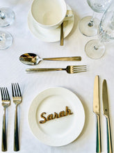 Load image into Gallery viewer, Wooden Place Name Wedding Table Setting
