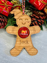 Load image into Gallery viewer, Personalised &#39;Christmas Critter&#39; Gingerbread Man Tree Decoration
