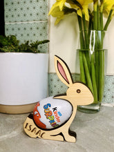 Load image into Gallery viewer, Personalised Easter Bunny Chocolate Egg Holder
