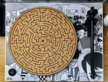 Load image into Gallery viewer, Labyrinth Cork Turntable Mat
