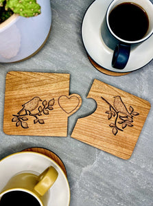 Love Birds Coasters (2 pieces)