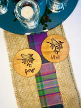 Load image into Gallery viewer, Personalised Love Bird Place Name Coaster
