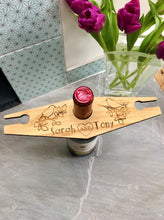 Load image into Gallery viewer, Love Birds Bamboo Personalised Wine Butler
