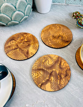 Load image into Gallery viewer, The National Three Peaks Contour Line Coaster Set (3 pieces)
