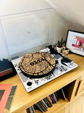 Load image into Gallery viewer, 0114 Sheffield Road Map Cork Turntable Mat
