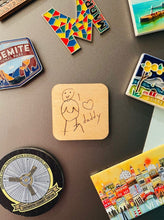 Load image into Gallery viewer, Personalised Child&#39;s Drawing Fridge Magnet
